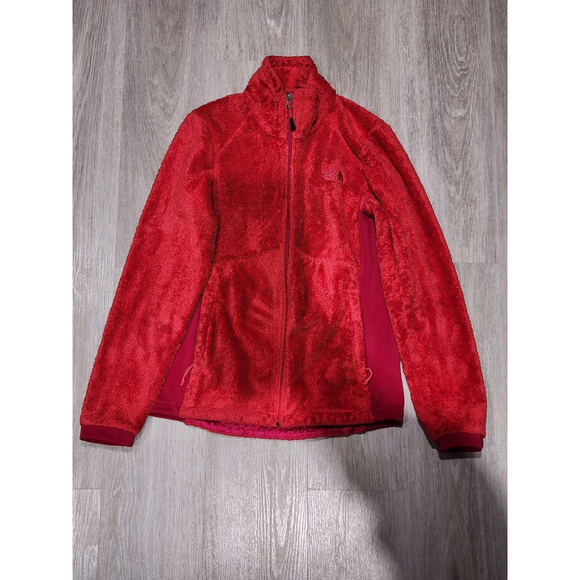 The North Face Denim - The North Face Womens Fleece Jacket Full Zip Red M/M Jacket Used